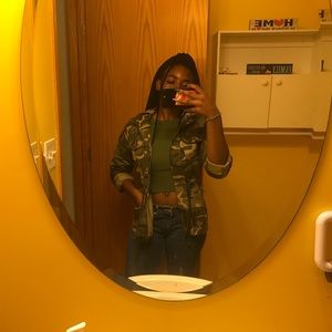 hooded camo jacket💚💚